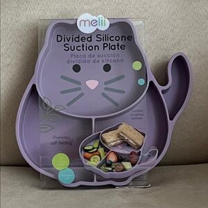 New Melli Cat Silicone Suction Plate for Kids 🐈
